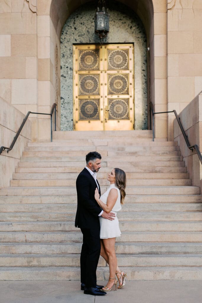 downtown phoenix engagement session