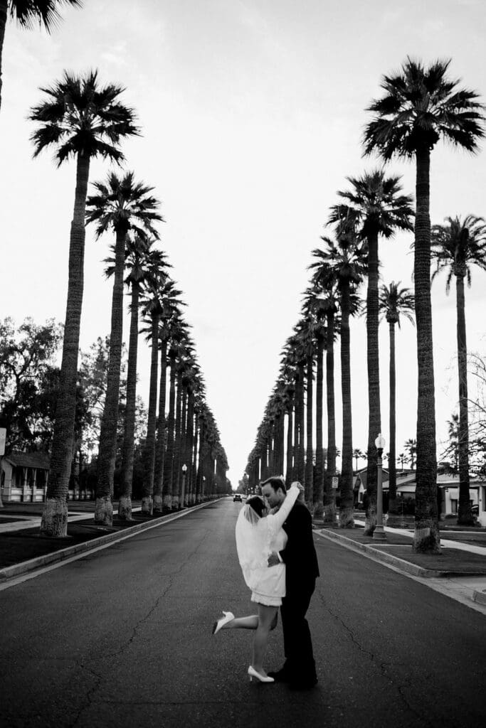 downtown phoenix engagement session