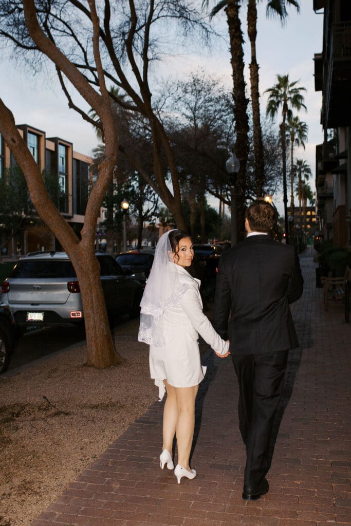 downtown phoenix engagement session