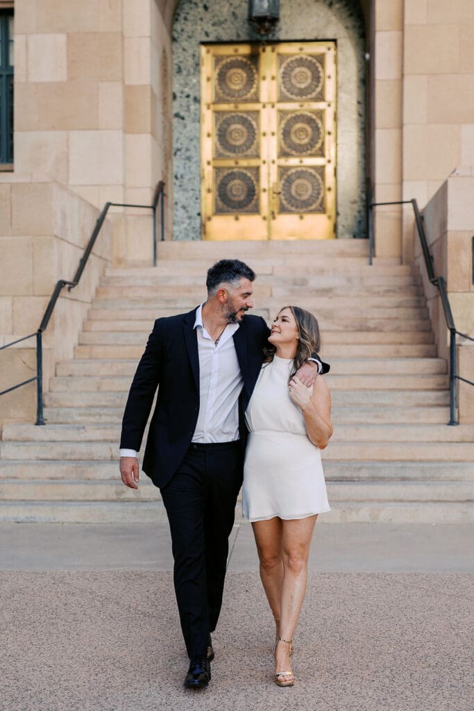 downtown phoenix engagement session