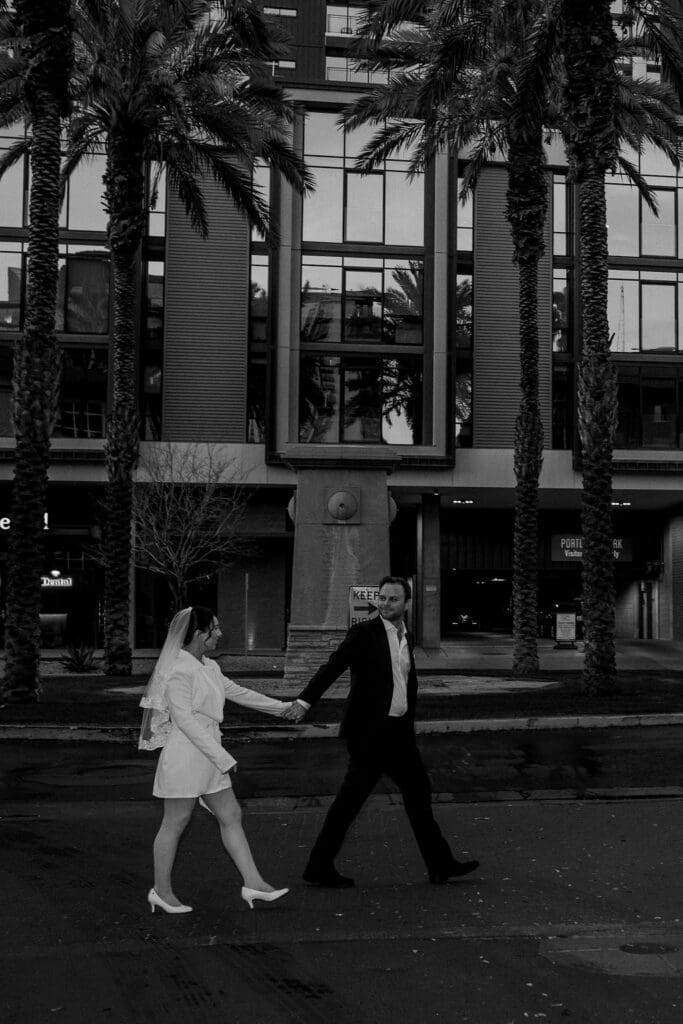 downtown phoenix engagement session