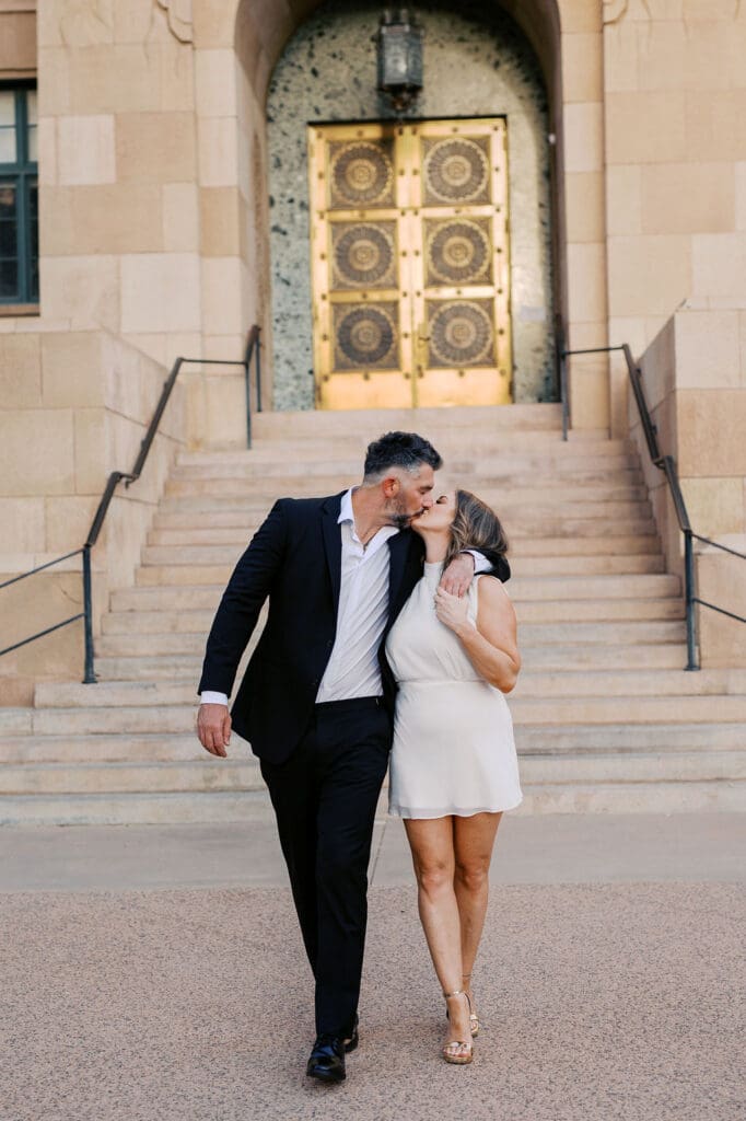 downtown phoenix engagement session