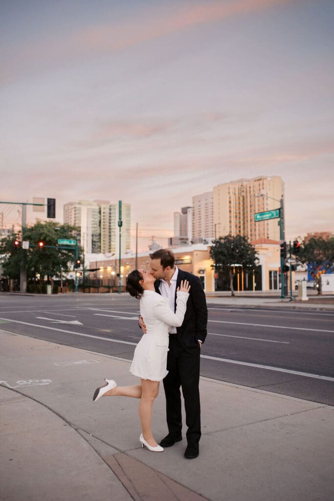 downtown phoenix engagement session