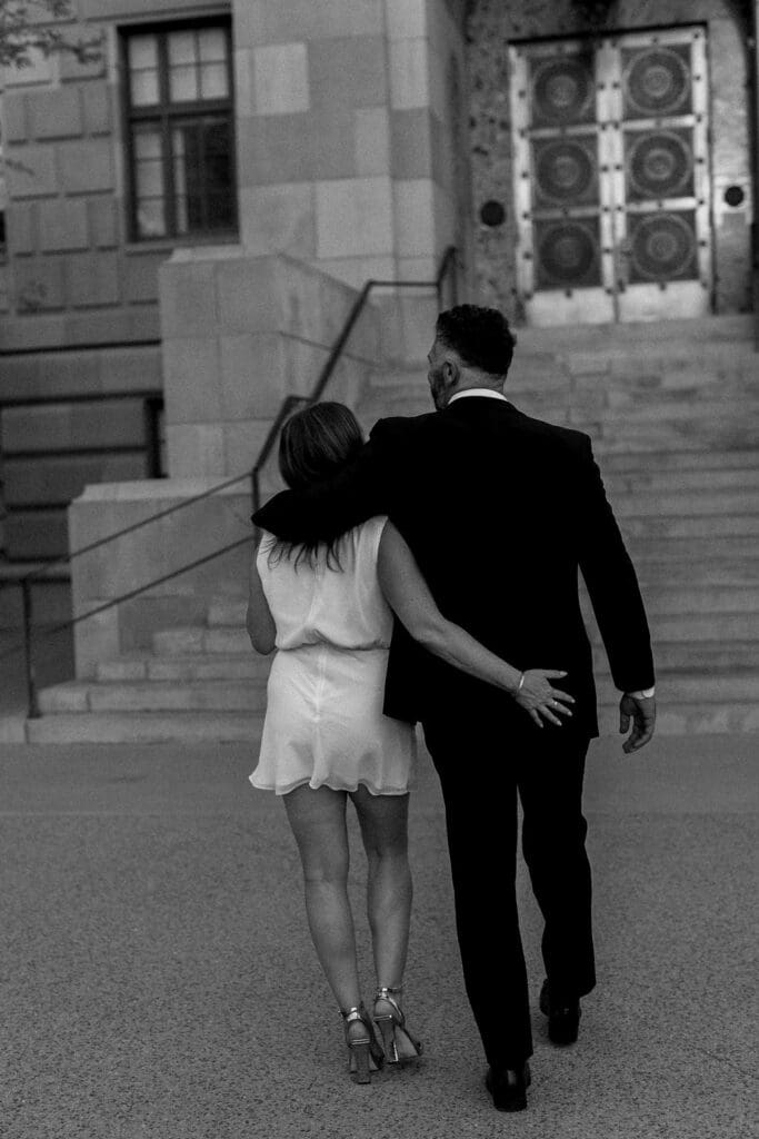downtown phoenix engagement session