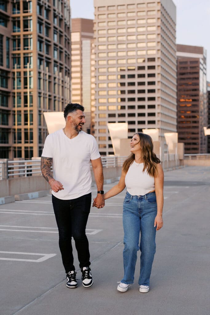 downtown phoenix engagement session