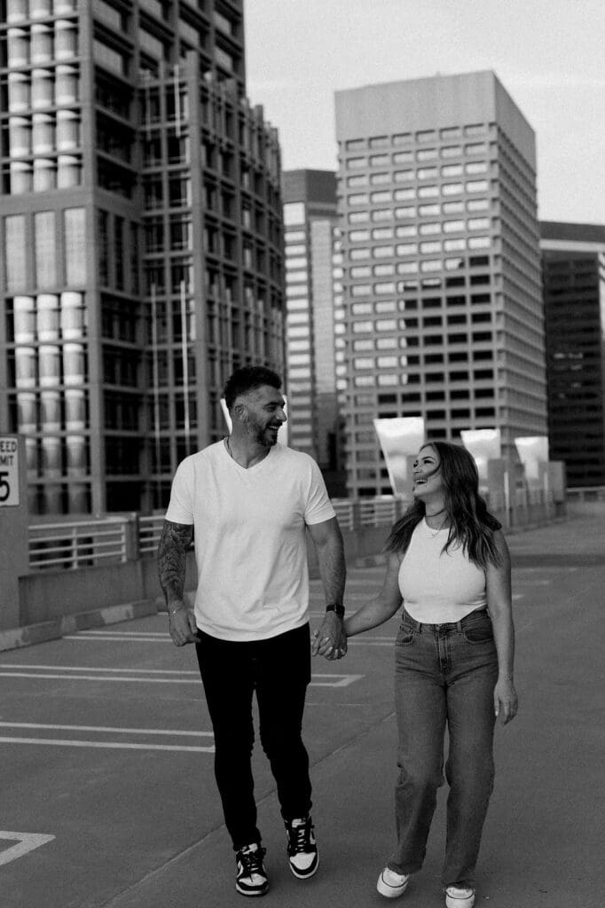 downtown phoenix engagement session