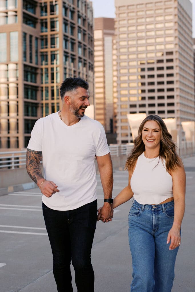 downtown phoenix engagement session
