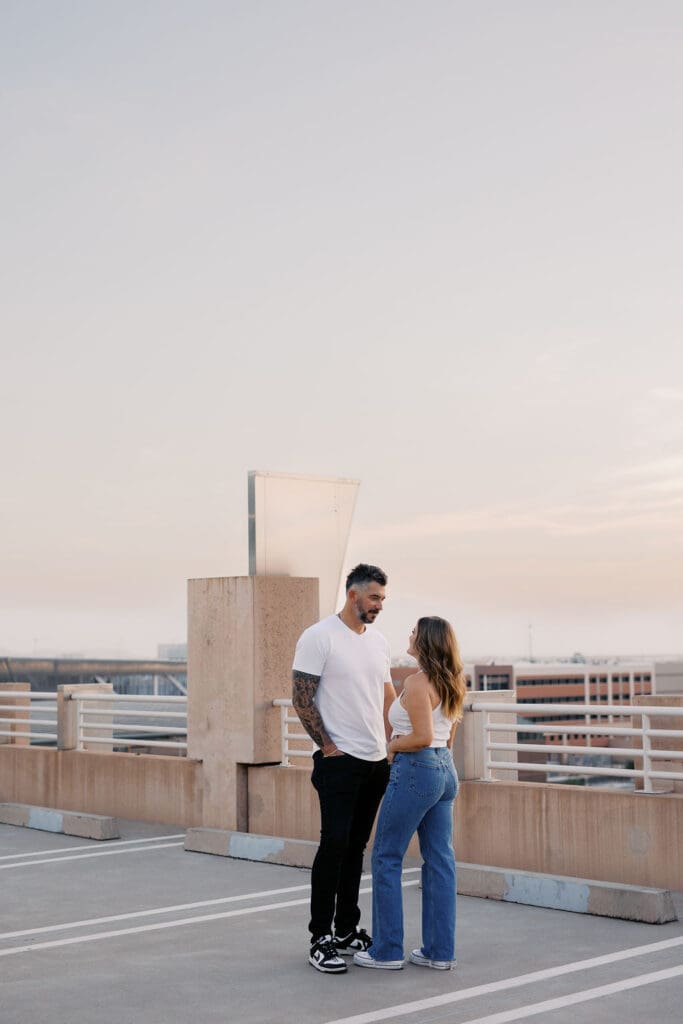 downtown phoenix engagement session