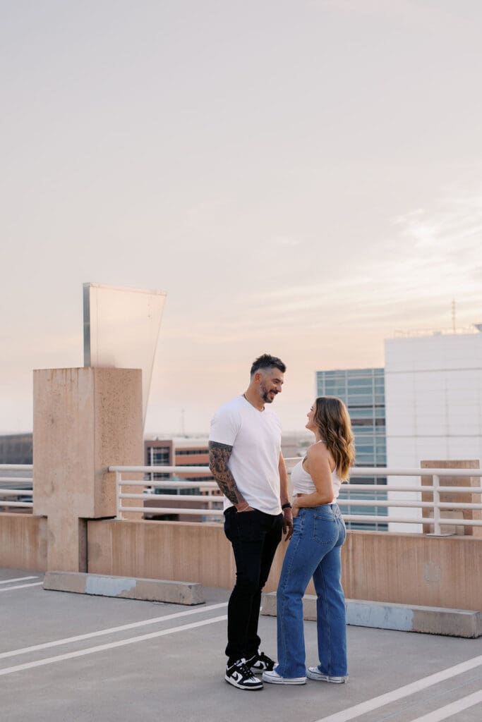 downtown phoenix engagement session