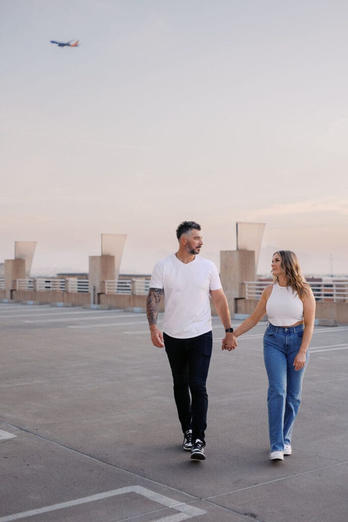 downtown phoenix engagement session