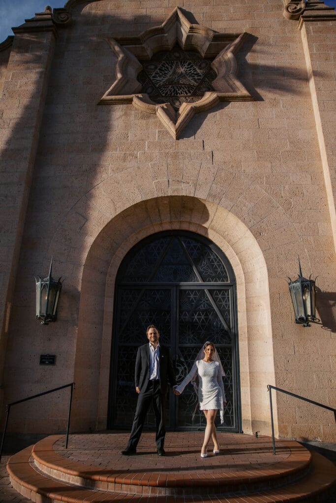 downtown phoenix engagement session
