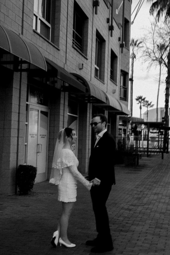 downtown phoenix engagement session