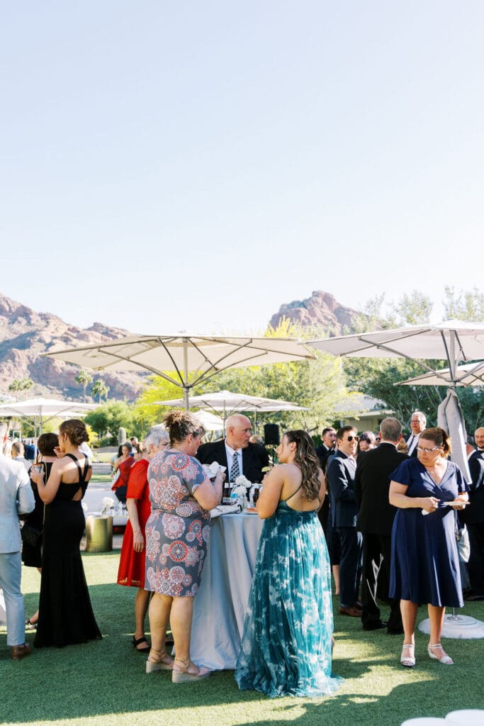 Reception photos at a Mountain Shadows Wedding Scottsdale, Arizona Wedding Photographer