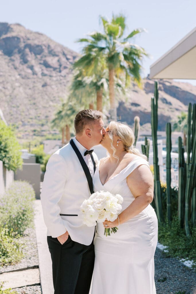 First Look photos at a Mountain Shadows Wedding Scottsdale, Arizona Wedding Photographer
