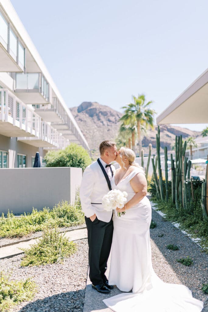 First Look photos at a Mountain Shadows Wedding Scottsdale, Arizona Wedding Photographer