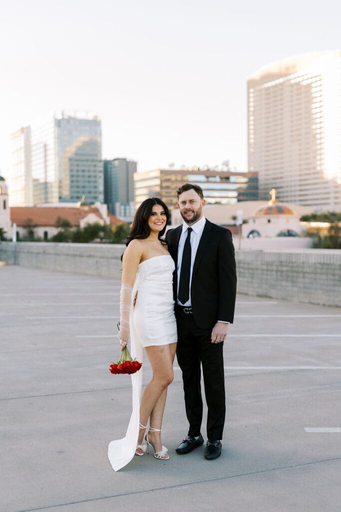 phoenix downtown engagement session