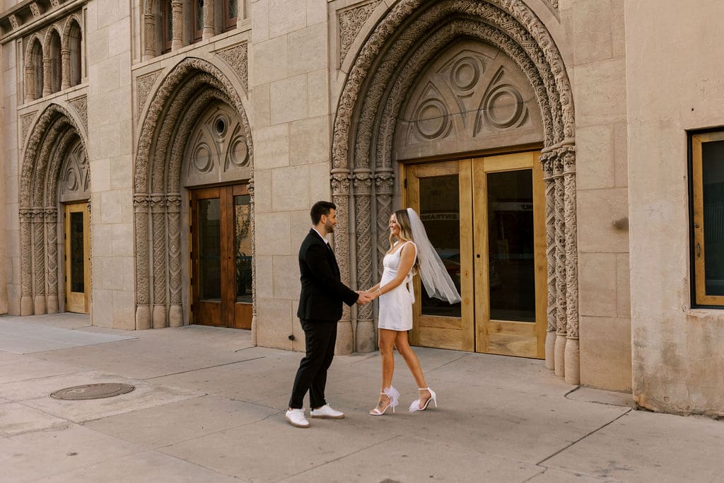 phoenix downtown engagement session