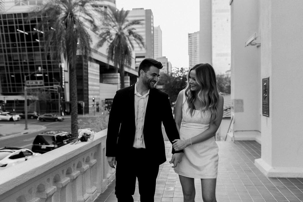 phoenix downtown engagement session
