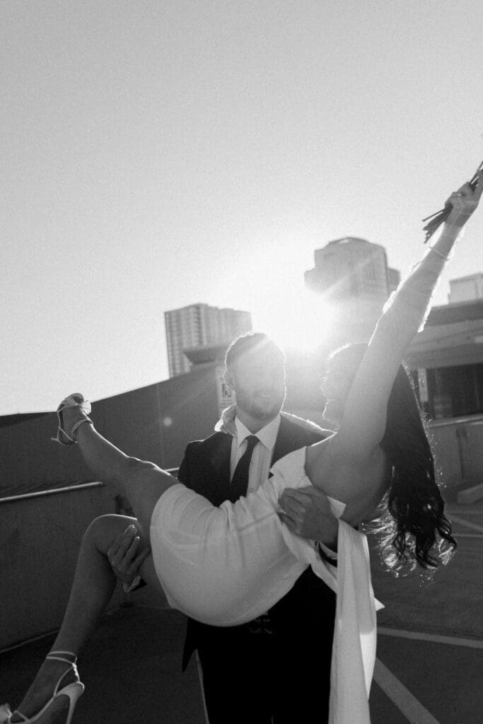 phoenix downtown engagement session