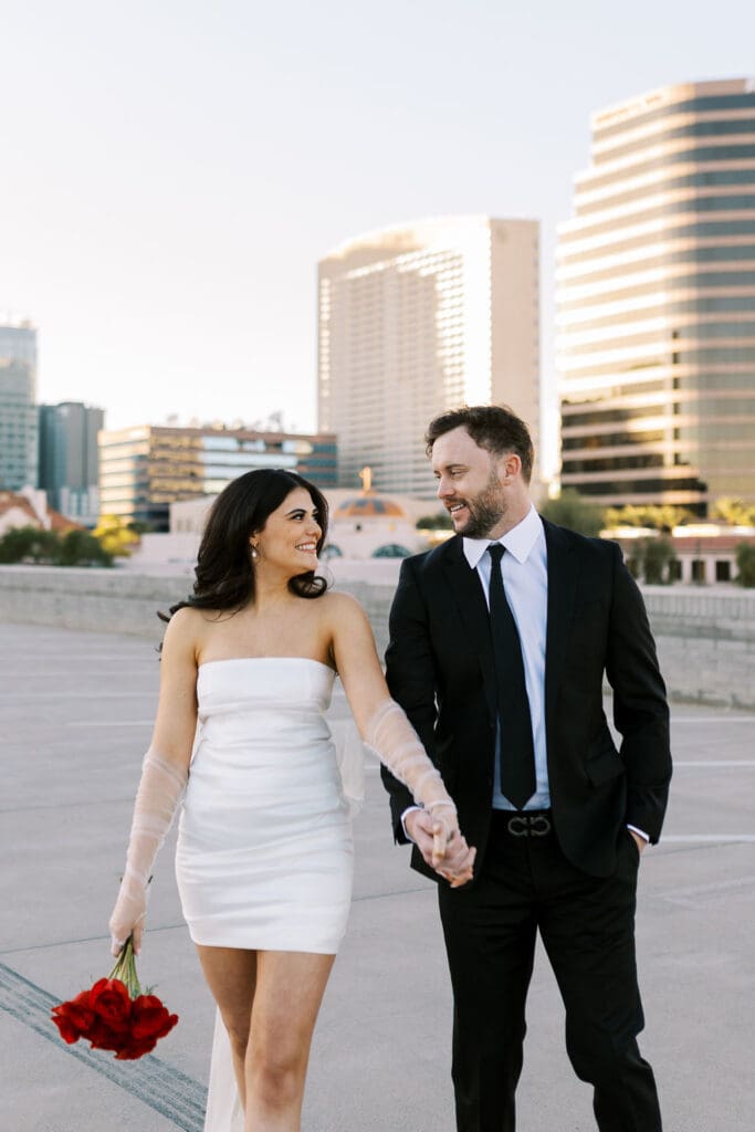 phoenix downtown engagement session
