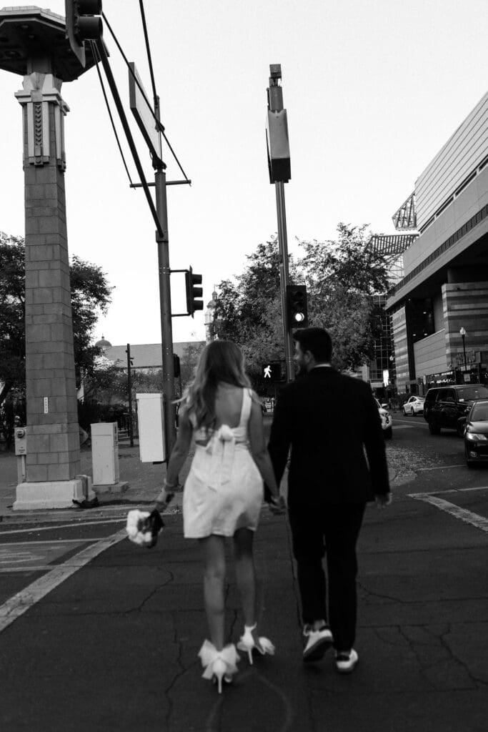 phoenix downtown engagement session