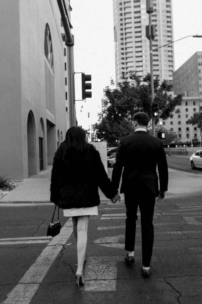 phoenix downtown engagement session