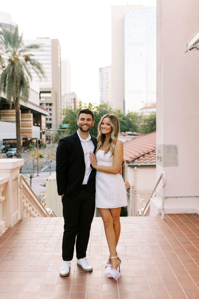 phoenix downtown engagement session