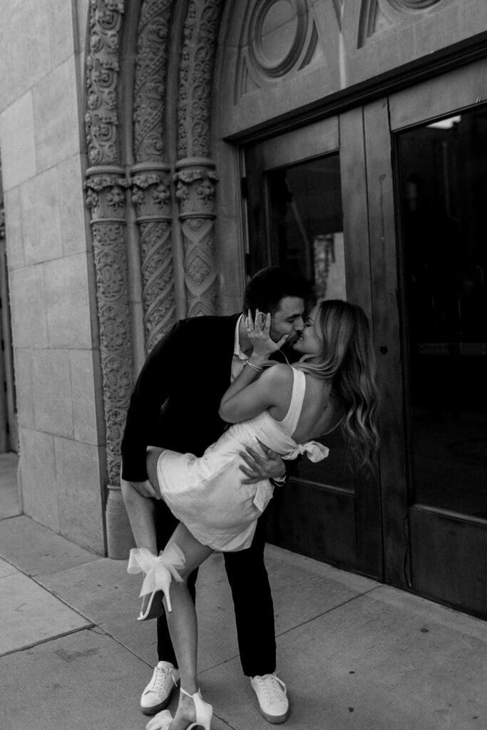 phoenix downtown engagement session