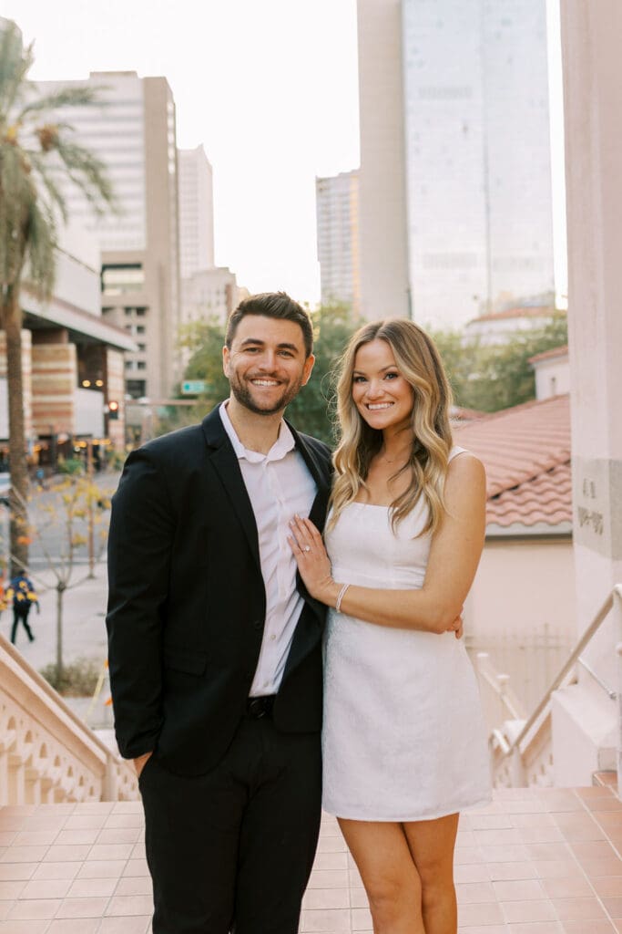 phoenix downtown engagement session