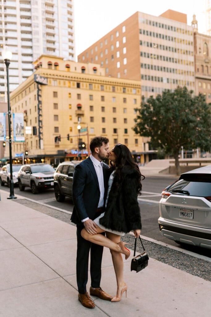 phoenix downtown engagement session