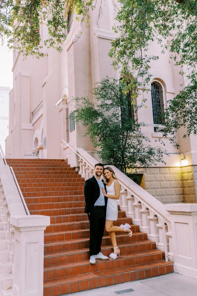 phoenix downtown engagement session