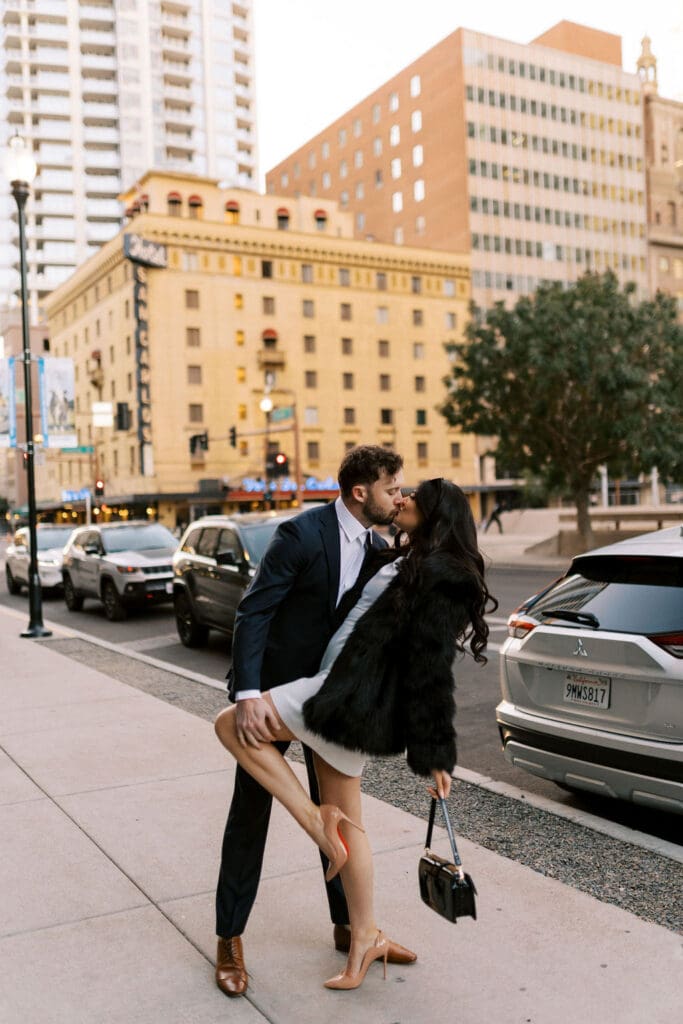 phoenix downtown engagement session