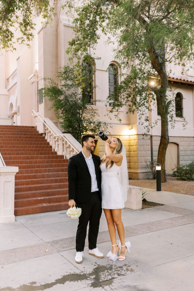 phoenix downtown engagement session