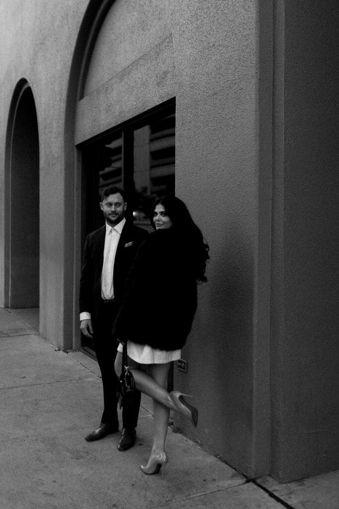 phoenix downtown engagement session