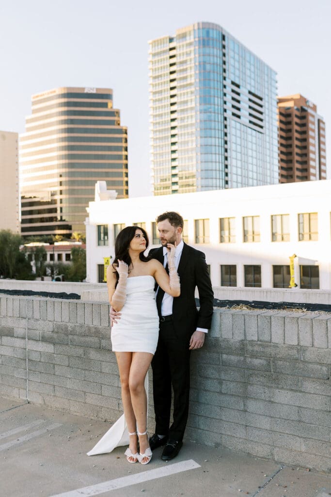 phoenix downtown engagement session