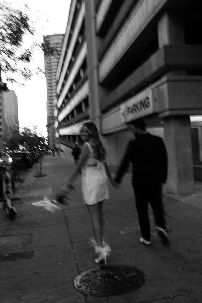 phoenix downtown engagement session
