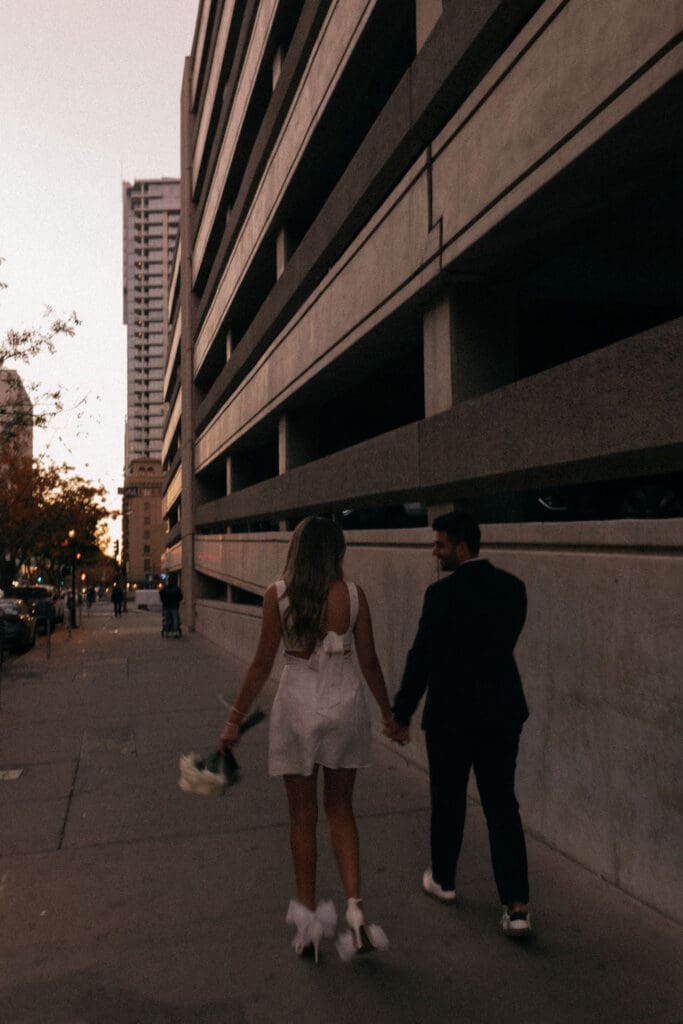 phoenix downtown engagement session