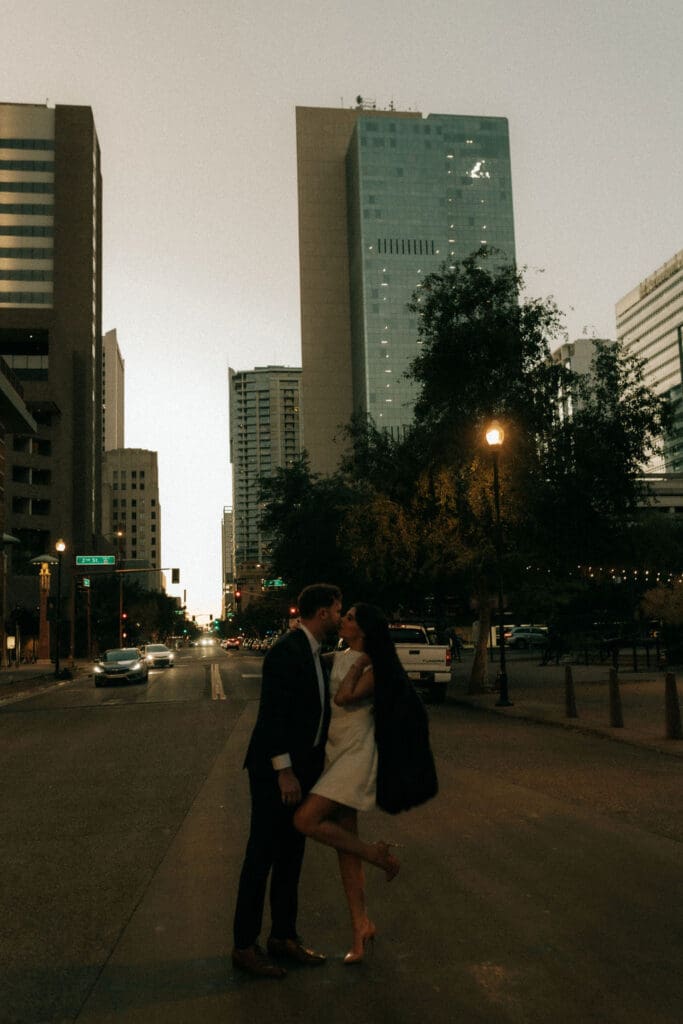 phoenix downtown engagement session