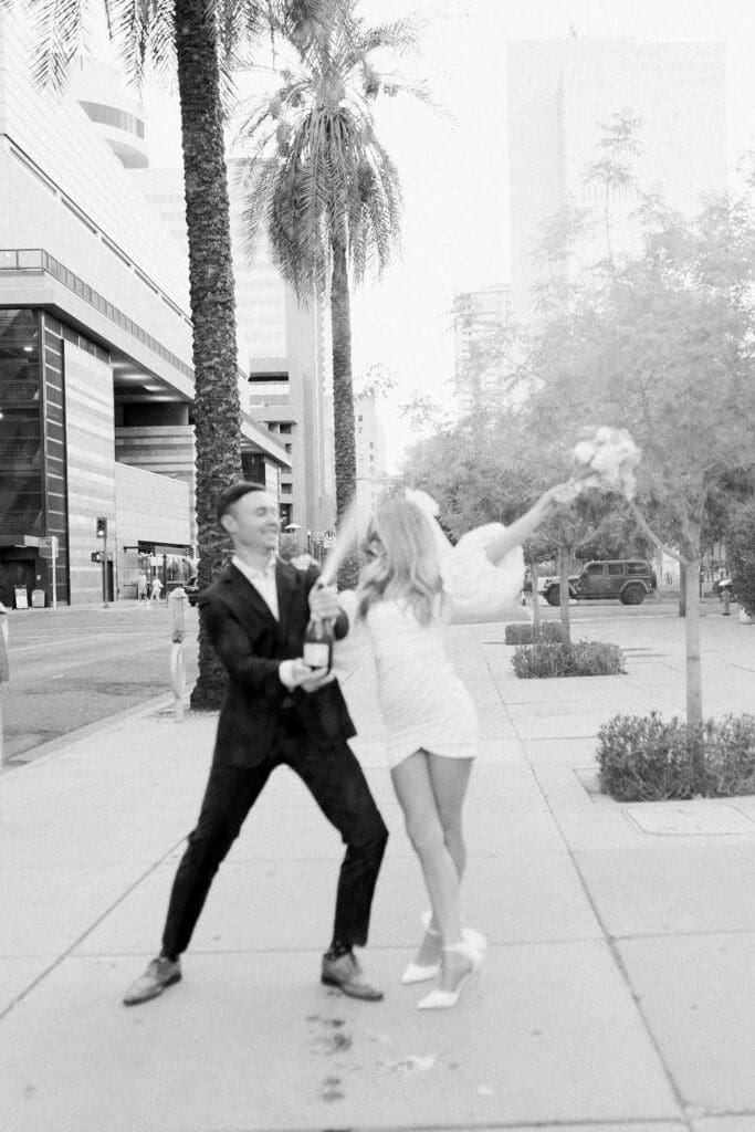 phoenix downtown engagement phoenix downtown elopement arizona elopement photographer