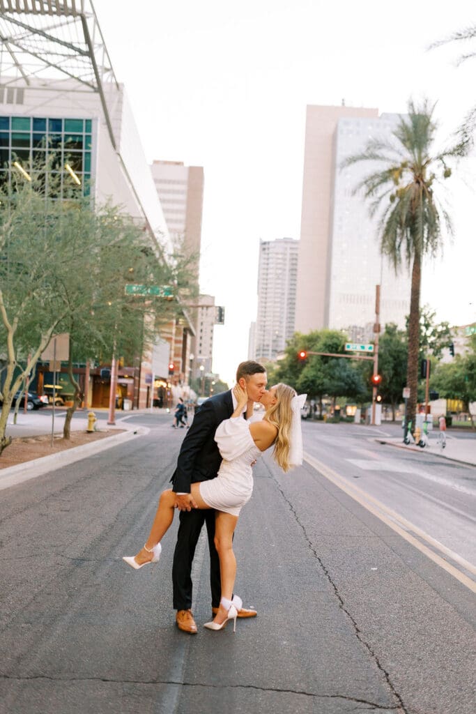 phoenix downtown engagement phoenix downtown elopement arizona elopement photographer
