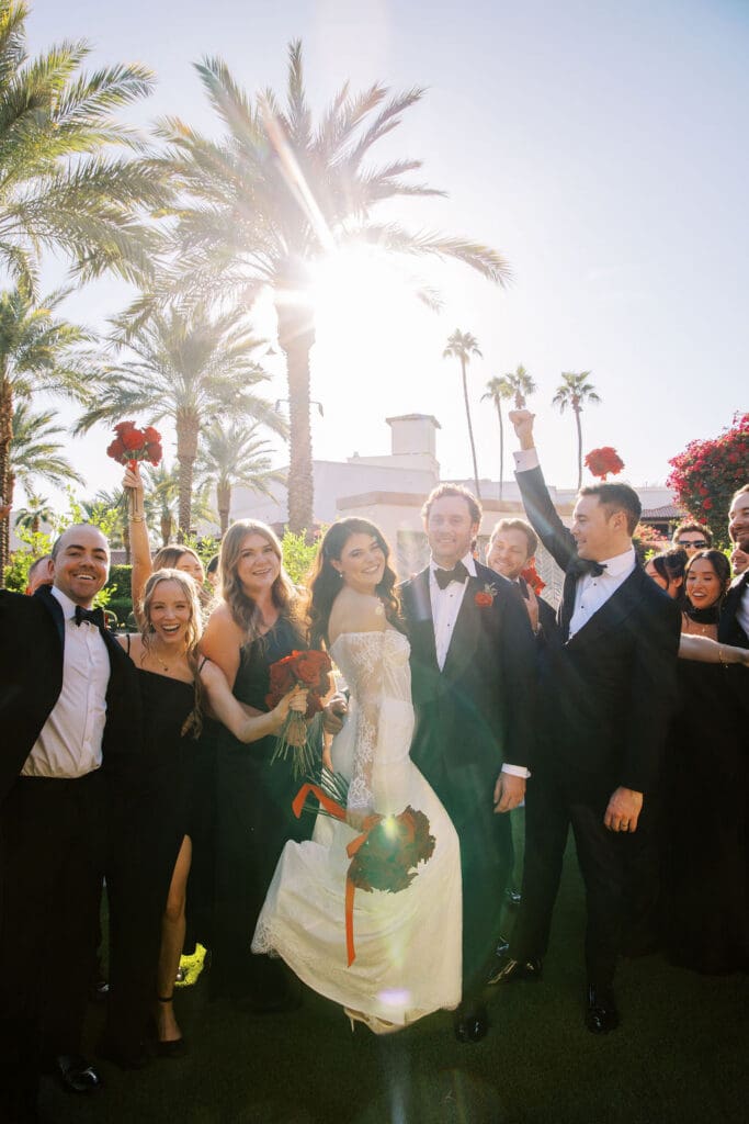 bridal party scottsdale resort and spa scottsdale wedding photographer