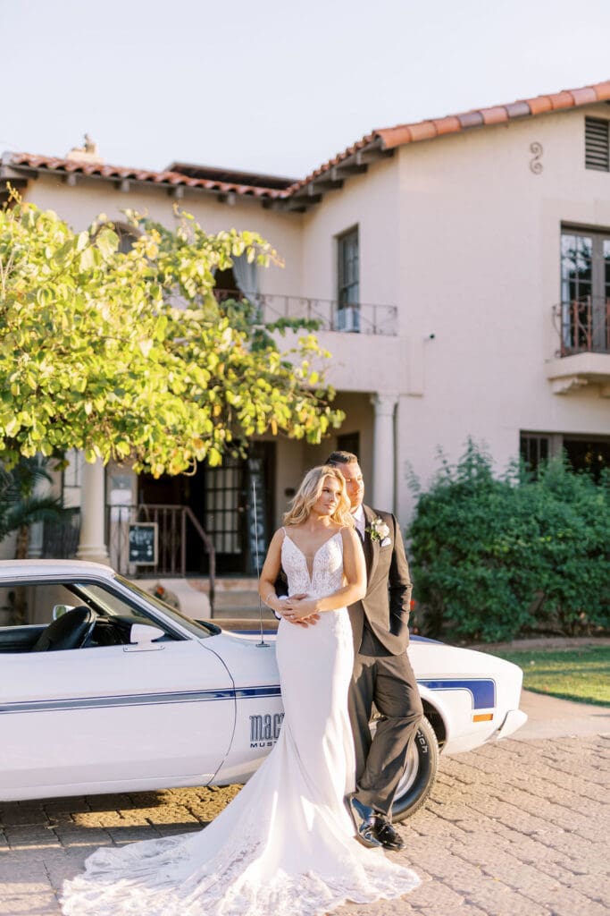Bride and Groom photos at a Secret Garden Wedding in Phoenix