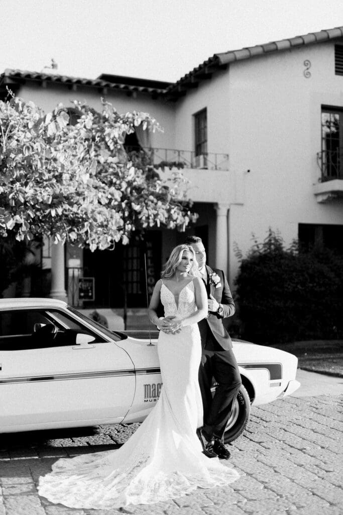 Bride and Groom photos at a Secret Garden Wedding in Phoenix