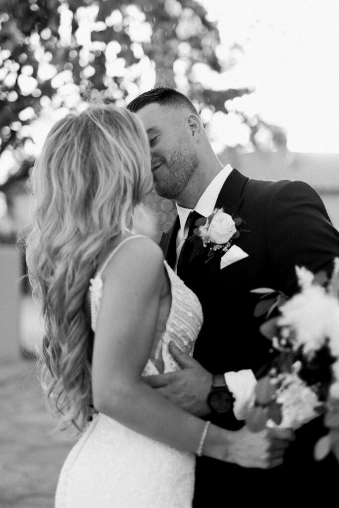 Bride and Groom photos at a Secret Garden Wedding in Phoenix