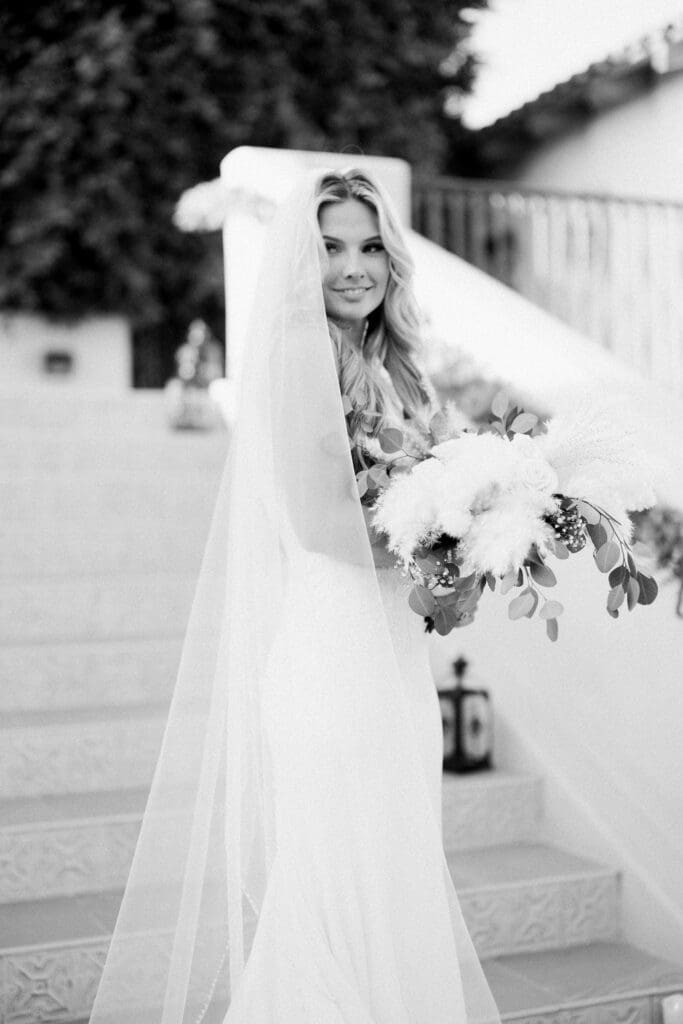 Bride and Groom photos at a Secret Garden Wedding in Phoenix