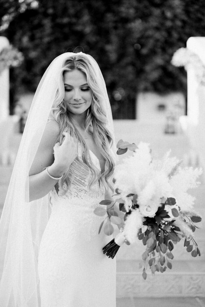 Bride and Groom photos at a Secret Garden Wedding in Phoenix