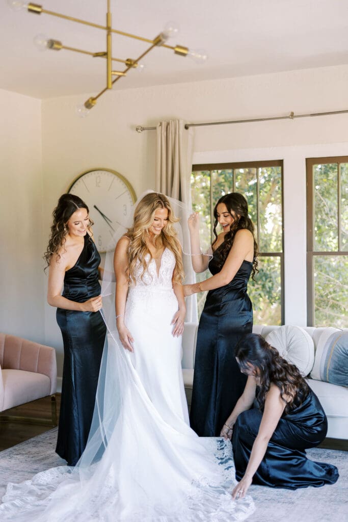 Getting ready photos at a Secret Garden Wedding in Phoenix