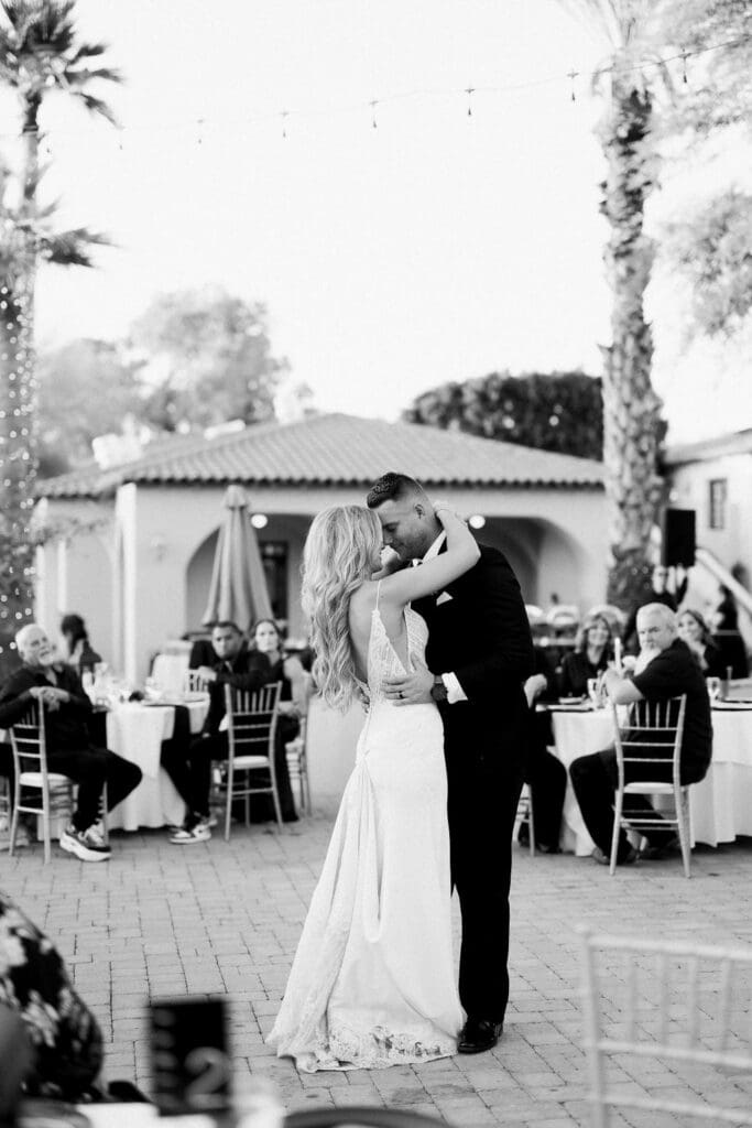 Reception photos at a Secret Garden Wedding in Phoenix