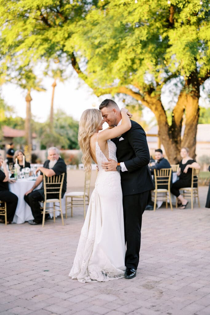 Reception photos at a Secret Garden Wedding in Phoenix