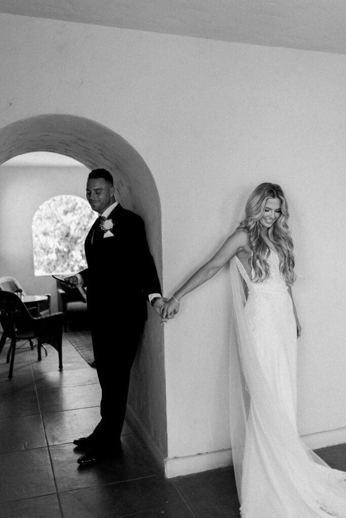 Getting ready photos at a Secret Garden Wedding in Phoenix